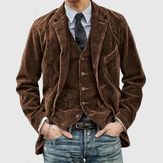 Orsenvi Men's Corduroy Jacket