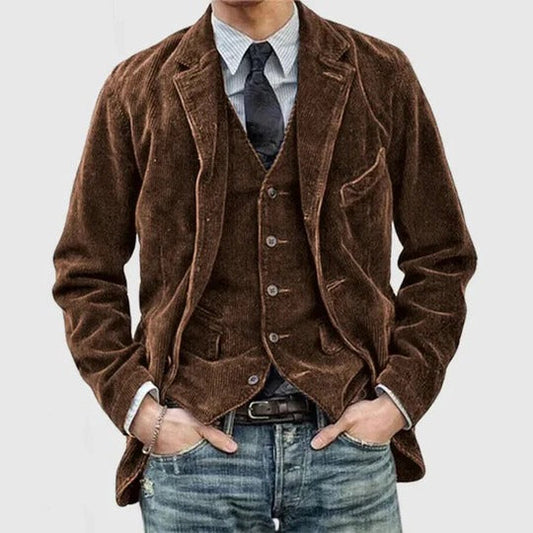 Orsenvi Men's Corduroy Jacket