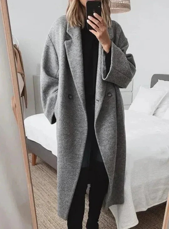 Orsenvi Women's Oversized Lapel Coat