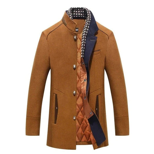 Orsenvi Men's Quilted Structured Winter Coat