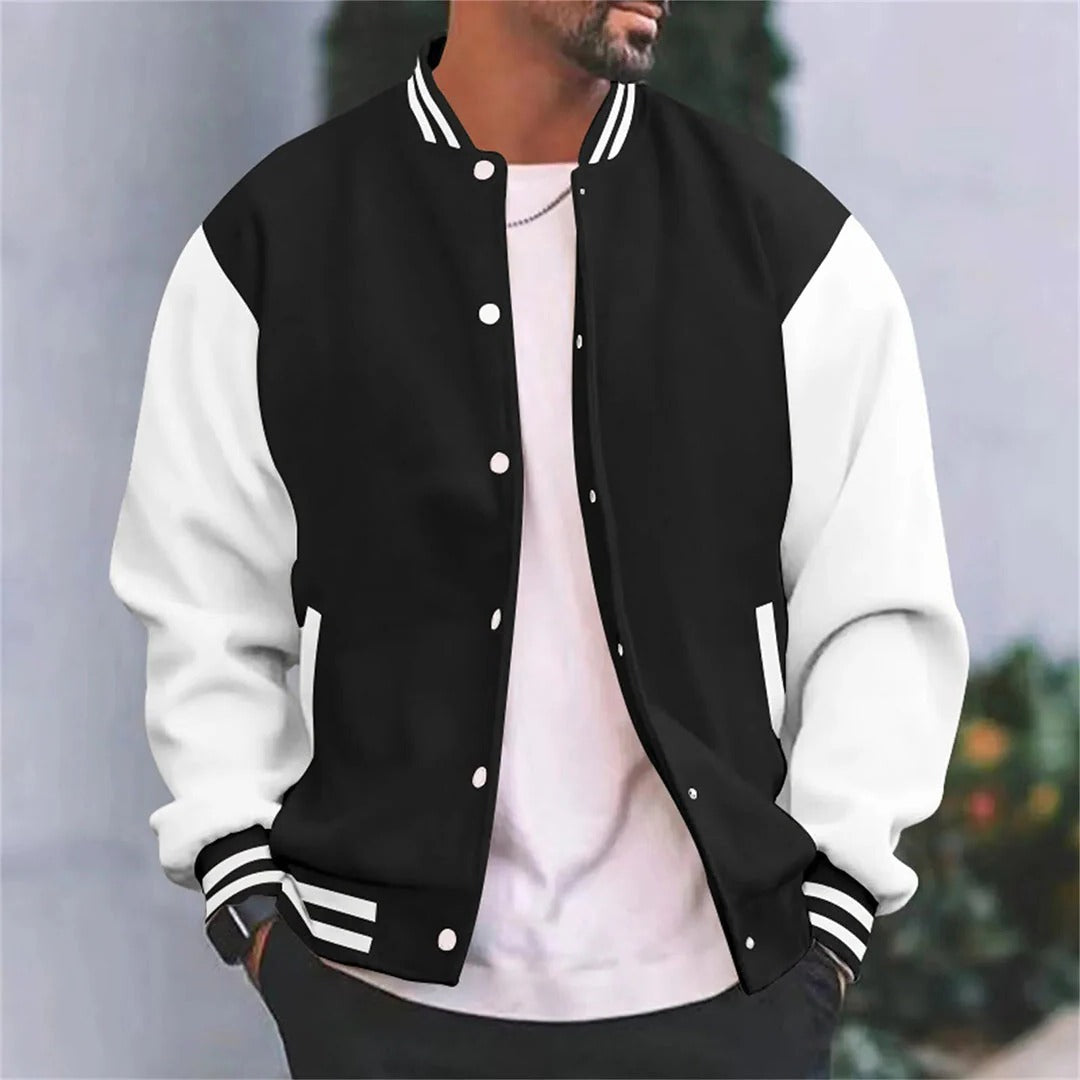 Orsenvi Men's Baseball Style Bomber Jacket
