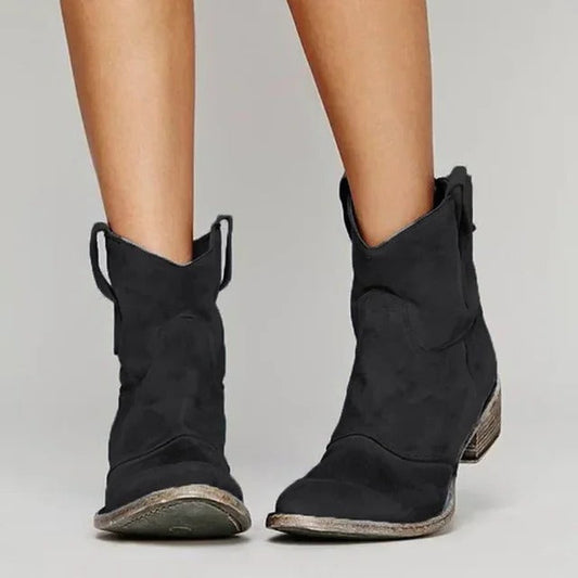 Orsenvi Women's Western Ankle Boots
