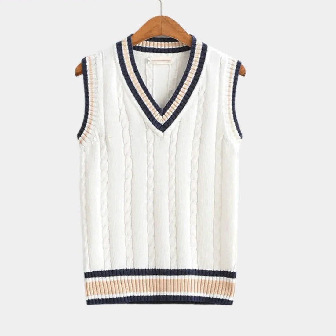 Orsenvi V-Neck Sweater Vest For Women Versatile Layering