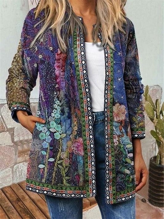 Orsenvi Women's Floral Cardigan Lightweight Sweater