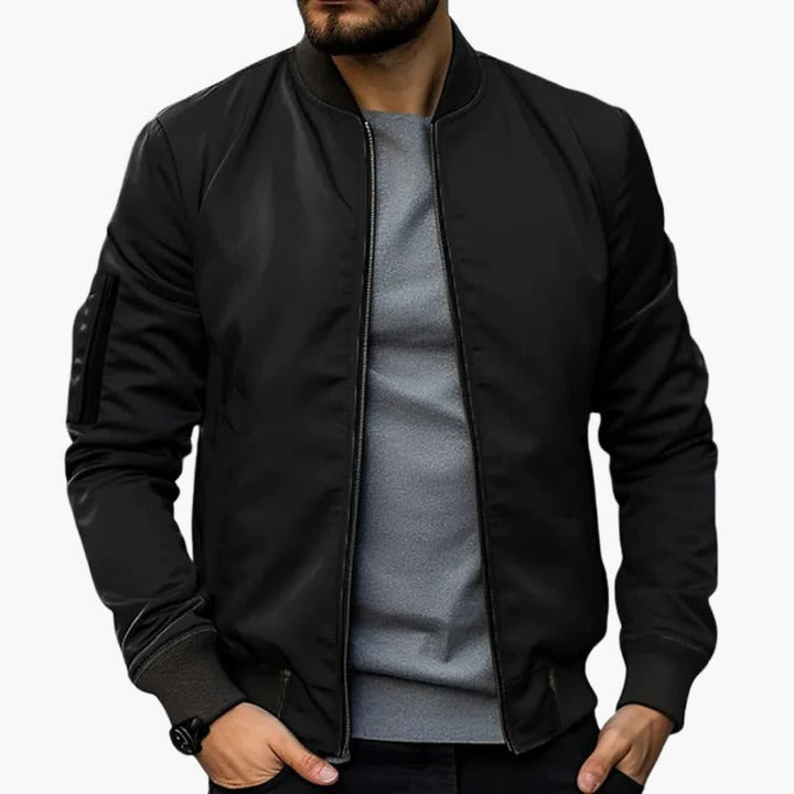 Orsenvi Men's Slim Fit Lined Bomber Jacket