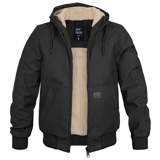 Orsenvi Men's Hooded Insulated Winter Jacket Fleece Lined