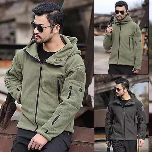 Orsenvi Men's Thermal Fleece Jacket Winter Warmth Outdoor Gear Rugged