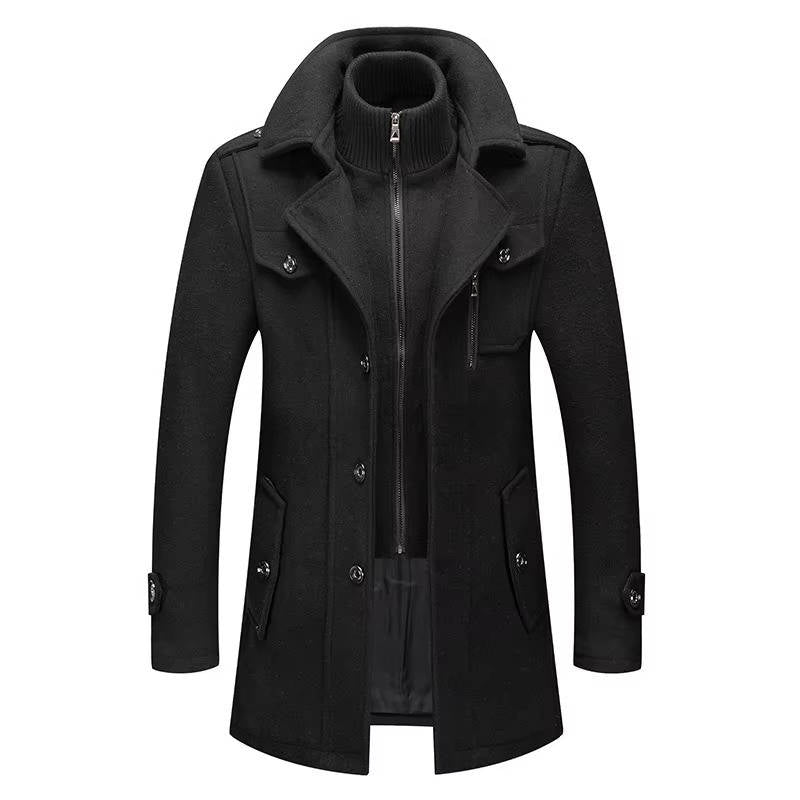 Orsenvi Men's Slim Fit Winter Coat Sharp Tailored Silhouette