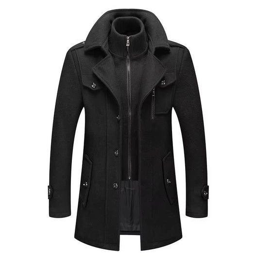 Orsenvi Men's Slim Fit Winter Coat Sharp Tailored Silhouette