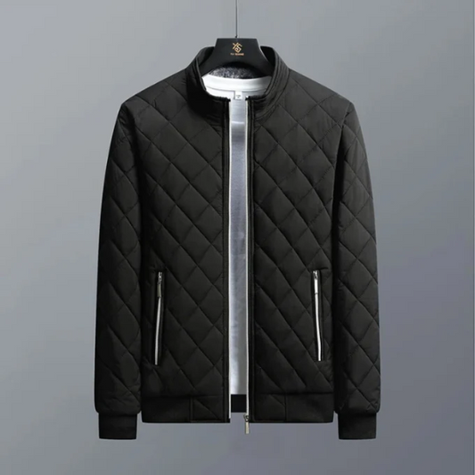 Orsenvi Men's Quilted Jacket Windproof And Water-Resistant