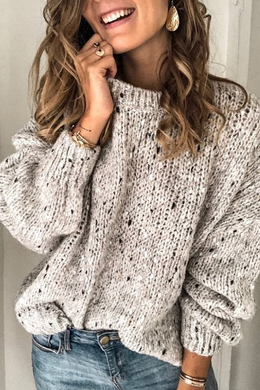 Orsenvi Women's Sweater Oversized Fit Chunky Knit Wool Blend For Cozy