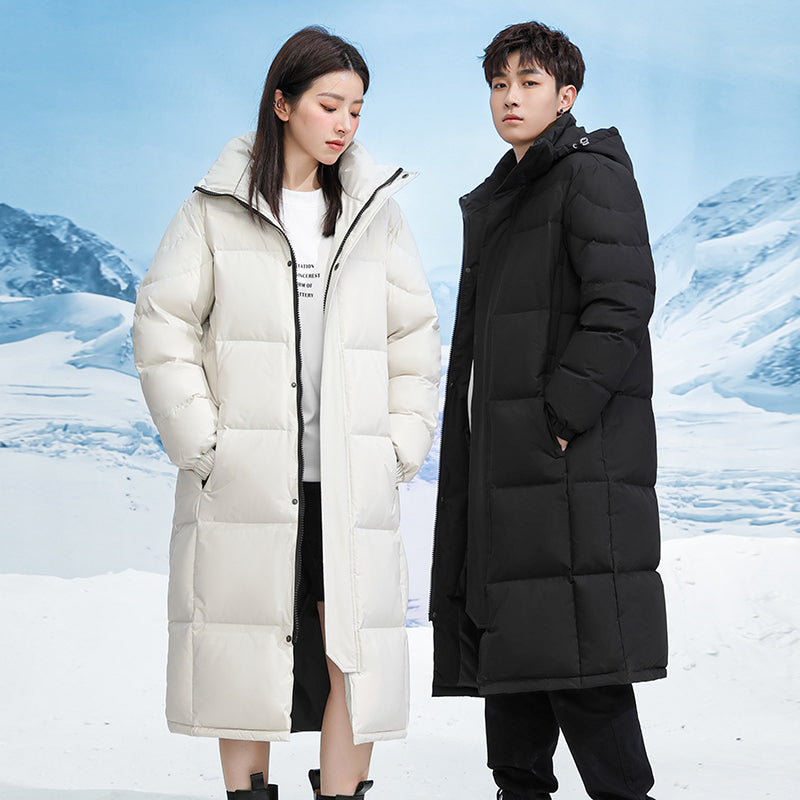 Orsenvi Unisex Long Winter Down Jacket