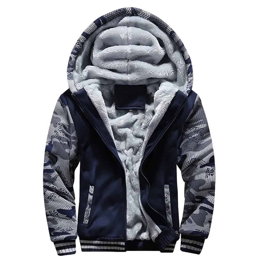 Orsenvi Jack Men's Camouflage Fleece-Lined Hoodie
