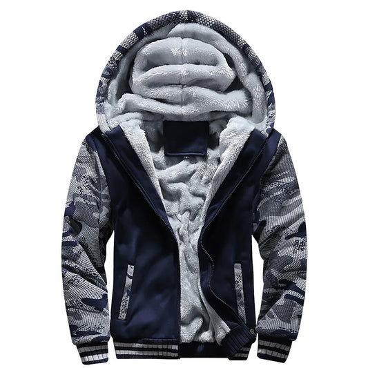 Orsenvi Jack Men's Camouflage Fleece-Lined Hoodie
