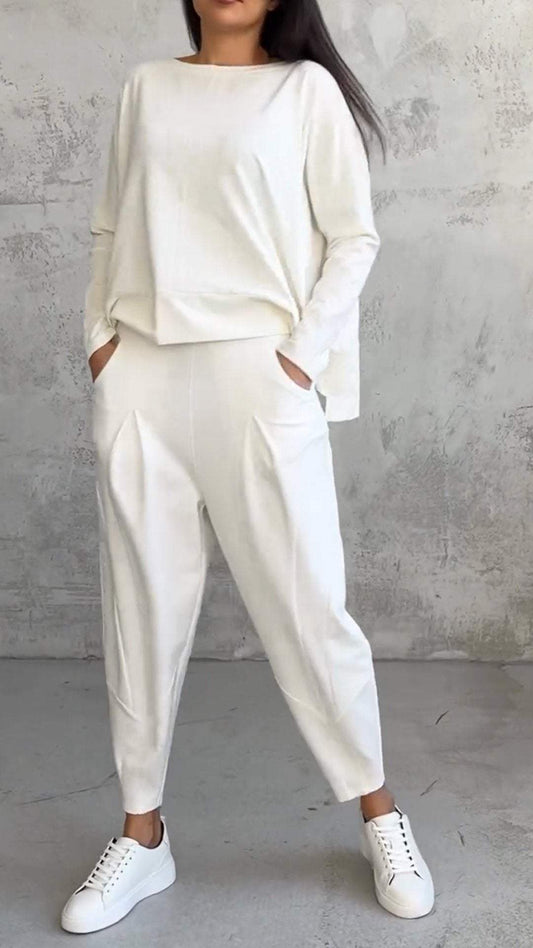 Nora | Women's 2 Piece Lounge Set Long Sleeve Top and Pants