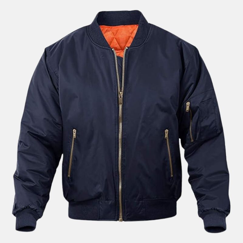 Orsenvi Men's Reversible MA1 Bomber Jacket
