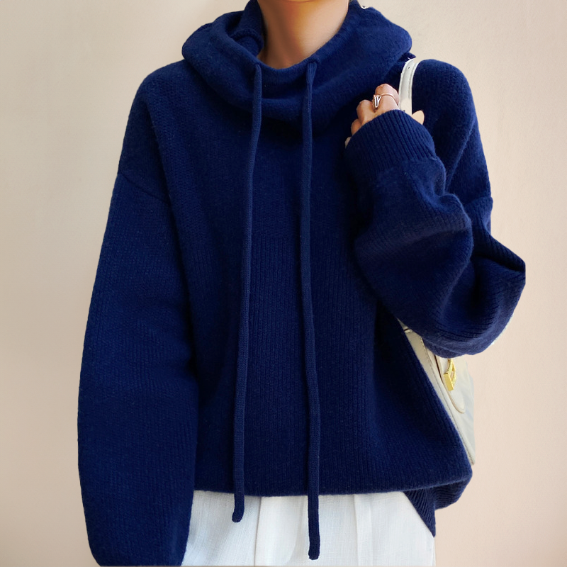Luna cozy warm hoodie neutral tones relaxed fit perfect winter layering piece with elegant modern style
