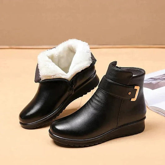 Structured Mid-Calf Zip Boots