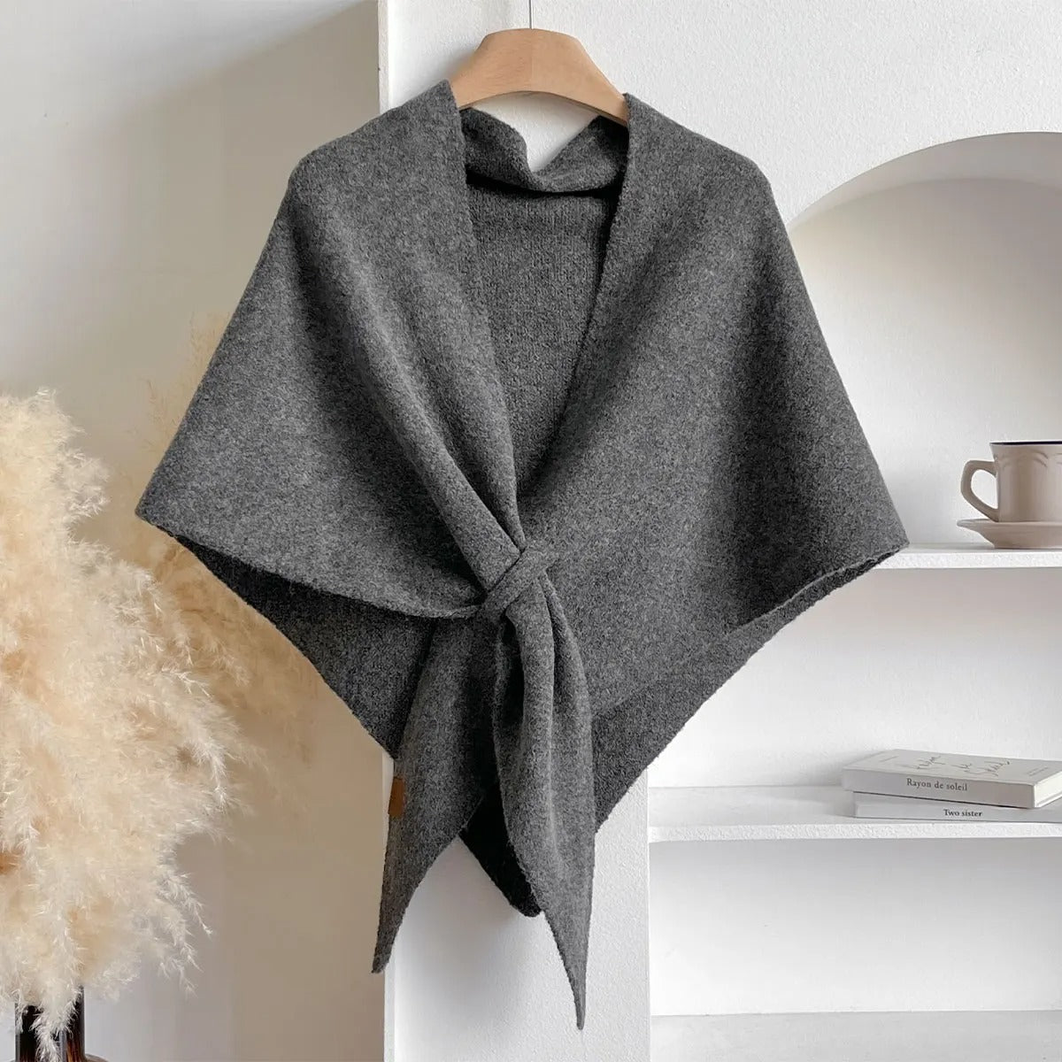 Aurora soft lightweight autumn scarf in warm tones, elegant versatile style for casual and festive looks